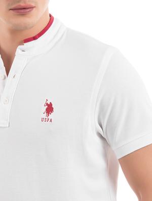 white solid polo t-shirt - 17631670 - Standard Image - 4