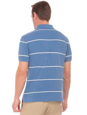 blue striped polo t-shirt - 17631754 - Standard Image - 3