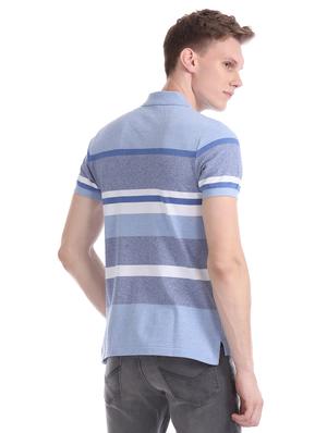 blue striped polo t-shirt - 17631865 - Standard Image - 3