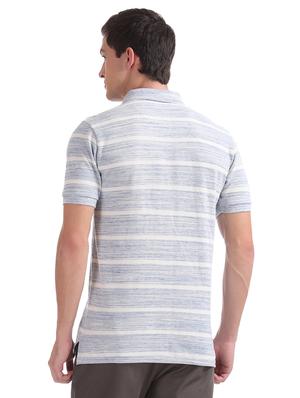 blue striped polo t-shirt - 17631892 - Standard Image - 3