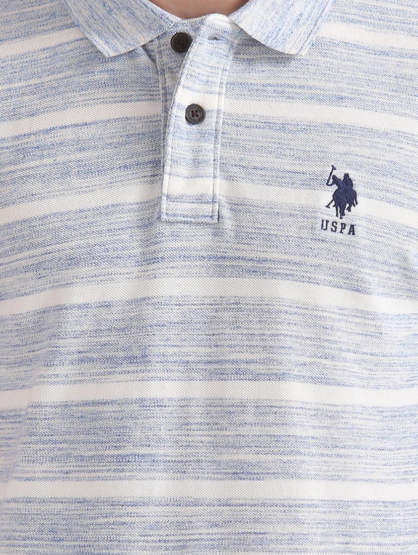 blue striped polo t-shirt - 17631892 - Zoom Image - 5
