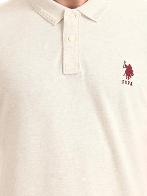 beige solid polo t-shirt - 17631913 - Standard Image - 5