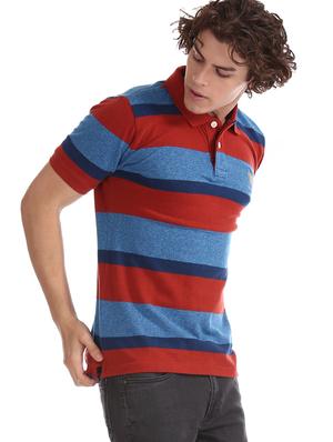 red striped polo t-shirt - 17631916 - Standard Image - 2