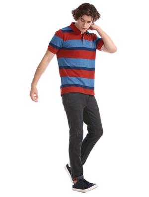 red striped polo t-shirt - 17631916 - Standard Image - 5