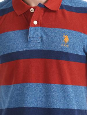 red striped polo t-shirt - 17631916 - Standard Image - 6