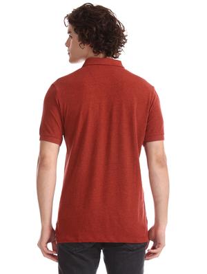 rust orange solid polo t-shirt - 17631923 - Standard Image - 3