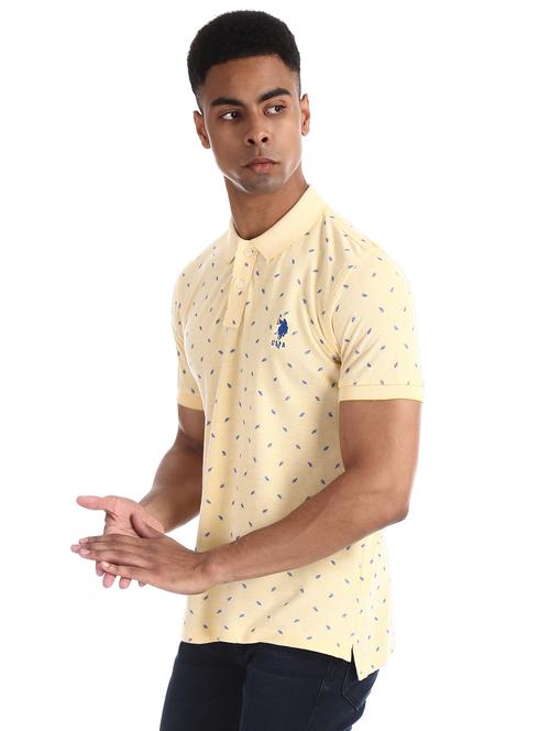 yellow printed t-shirt - 17631940 - Standard Image - 1