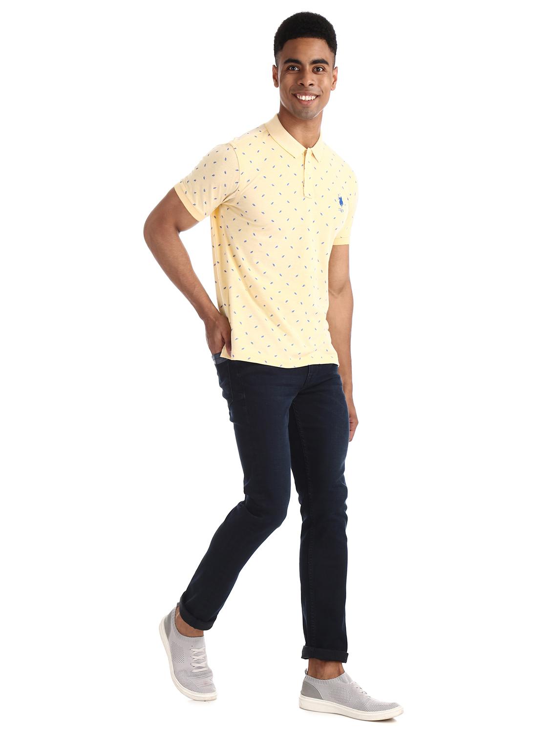 yellow printed t-shirt - 17631940 - Zoom Image - 4
