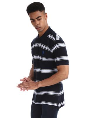 blue striped polo t-shirt - 17631967 - Standard Image - 2