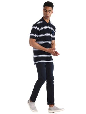 blue striped polo t-shirt - 17631967 - Standard Image - 4