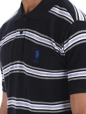 blue striped polo t-shirt - 17631967 - Standard Image - 5
