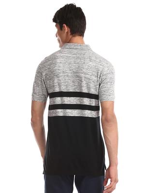 grey striped polo t-shirt - 17631983 - Standard Image - 2