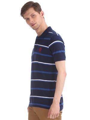 blue stripes polo t-shirt - 17632007 - Standard Image - 2