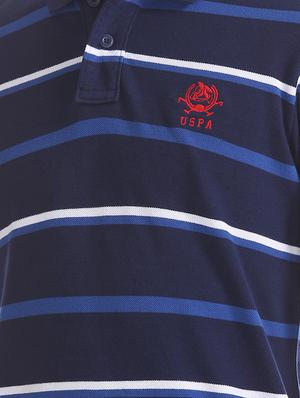 blue stripes polo t-shirt - 17632007 - Standard Image - 5