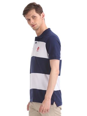 blue striped polo t-shirt - 17632008 - Standard Image - 2