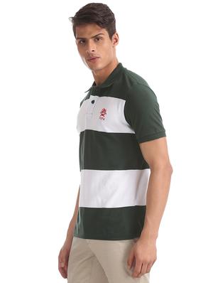 green striped polo t-shirt - 17632011 - Standard Image - 2