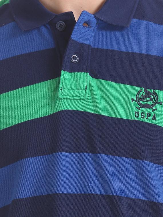 blue striped polo t-shirt - 17632029 - Zoom Image - 5