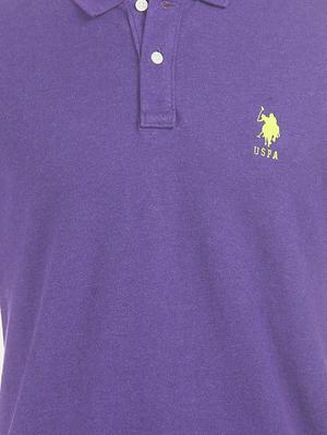 purple solid polo t-shirt - 17632056 - Standard Image - 5