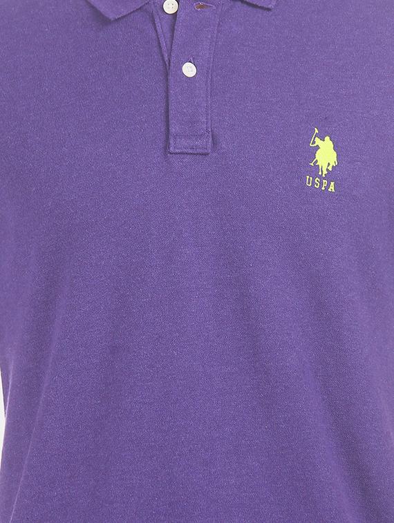 purple solid polo t-shirt - 17632056 - Zoom Image - 5