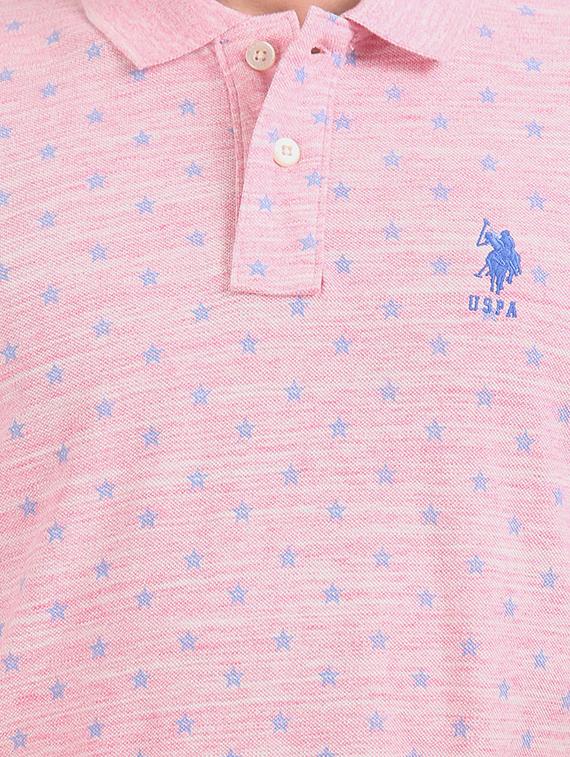 pink printed polo t-shirt - 17632074 - Zoom Image - 5