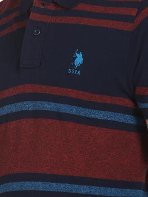 blue striped polo t-shirt - 17632076 - Standard Image - 4