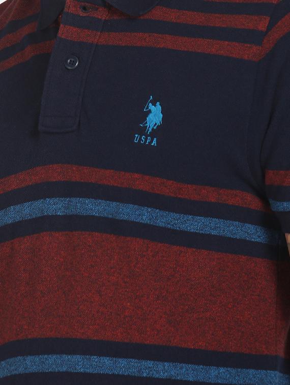 blue striped polo t-shirt - 17632076 - Zoom Image - 4