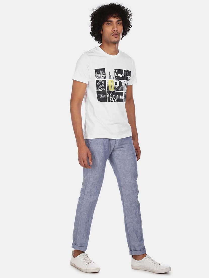 white printed t-shirt - 17632155 - Zoom Image - 3