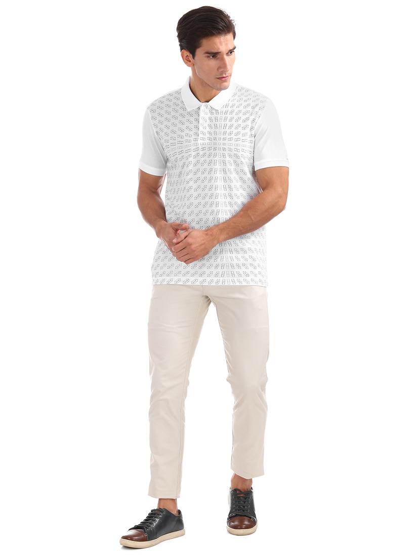 white printed t-shirt - 17632263 - Zoom Image - 4