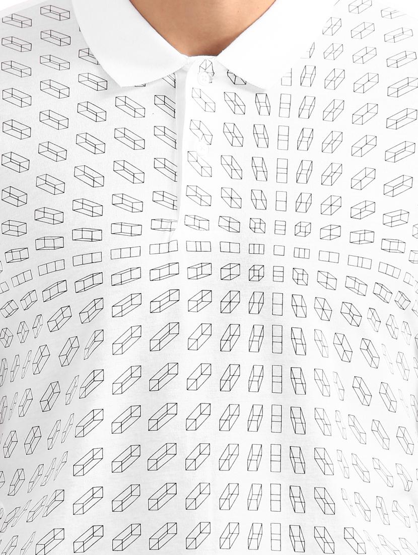 white printed t-shirt - 17632263 - Zoom Image - 5