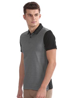 black color block t-shirt - 17632276 - Standard Image - 2