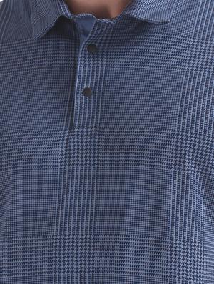 blue solid polo t-shirt - 17632284 - Standard Image - 5