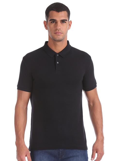 black solid casual shirt - 17632287 - Standard Image - 1