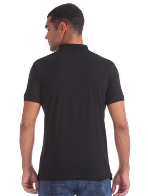 black solid casual shirt - 17632287 - Standard Image - 3