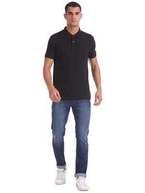 black solid casual shirt - 17632287 - Standard Image - 4