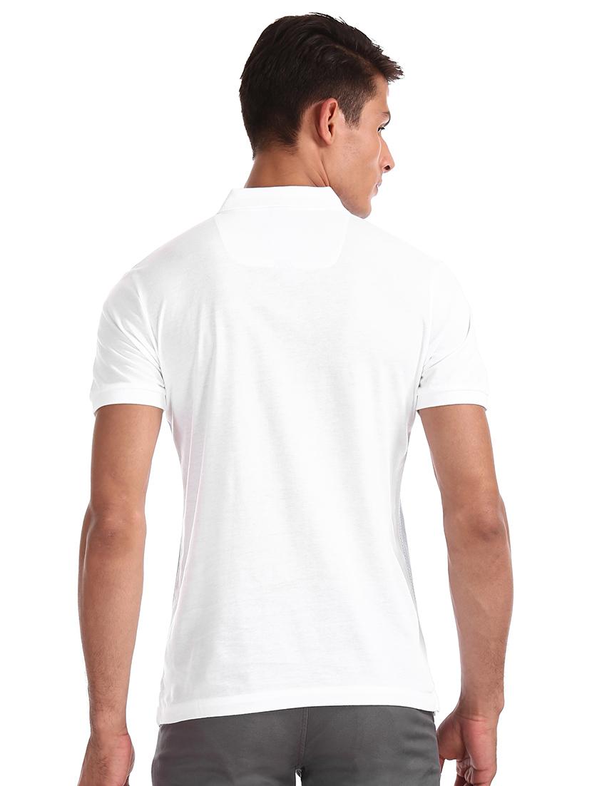 black solid polo t-shirt - 17632293 - Zoom Image - 2