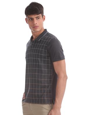 grey checkered t-shirt - 17632301 - Standard Image - 2