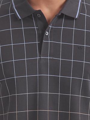 grey checkered t-shirt - 17632301 - Standard Image - 5