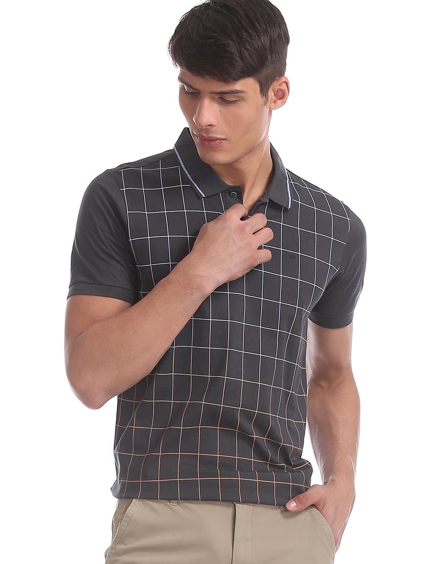 grey checkered t-shirt - 17632301 - Zoom Image - 1
