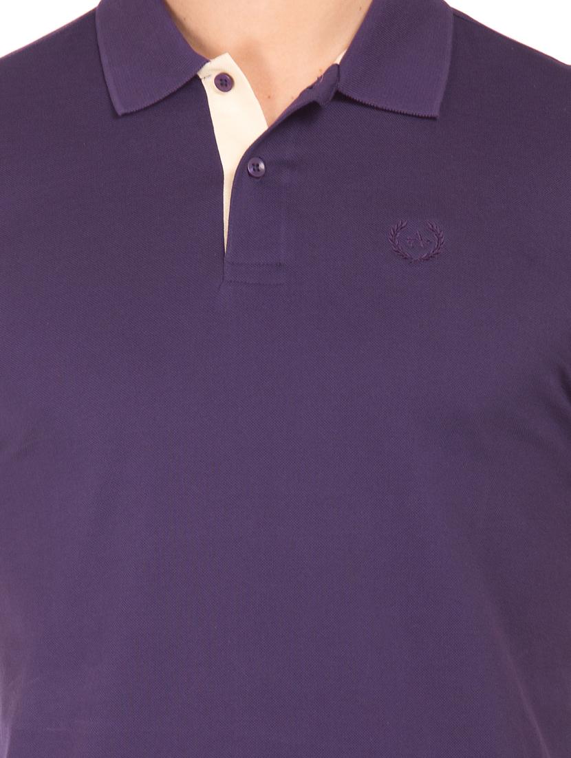 purple neck soli polo t-shirt - 17632352 - Zoom Image - 5