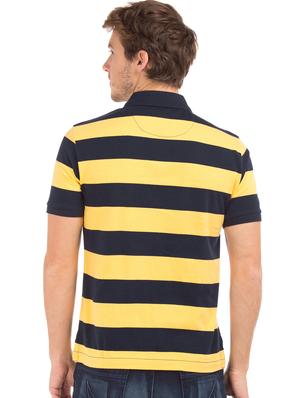 yellow striped polo t-shirt - 17632355 - Standard Image - 3