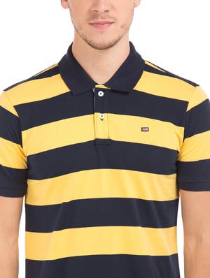 yellow striped polo t-shirt - 17632355 - Standard Image - 5