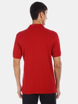 red solid polo t-shirt - 17632369 - Standard Image - 3