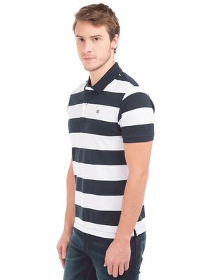 blue striped polo t-shirt - 17632374 - Standard Image - 2