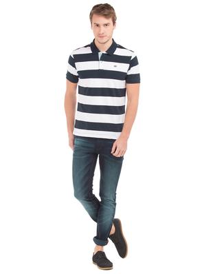 blue striped polo t-shirt - 17632374 - Standard Image - 4