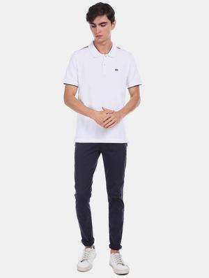 white solid polo t-shirt - 17632390 - Standard Image - 3