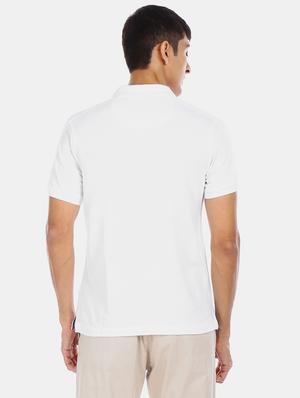 white solid polo t-shirt - 17632402 - Standard Image - 2