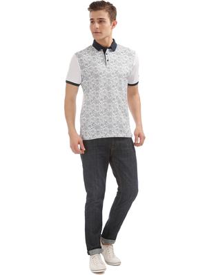 white floral polo t-shirt - 17632429 - Standard Image - 4