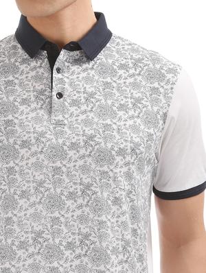 white floral polo t-shirt - 17632429 - Standard Image - 5