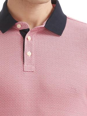 red printed polo t-shirt - 17632437 - Standard Image - 5