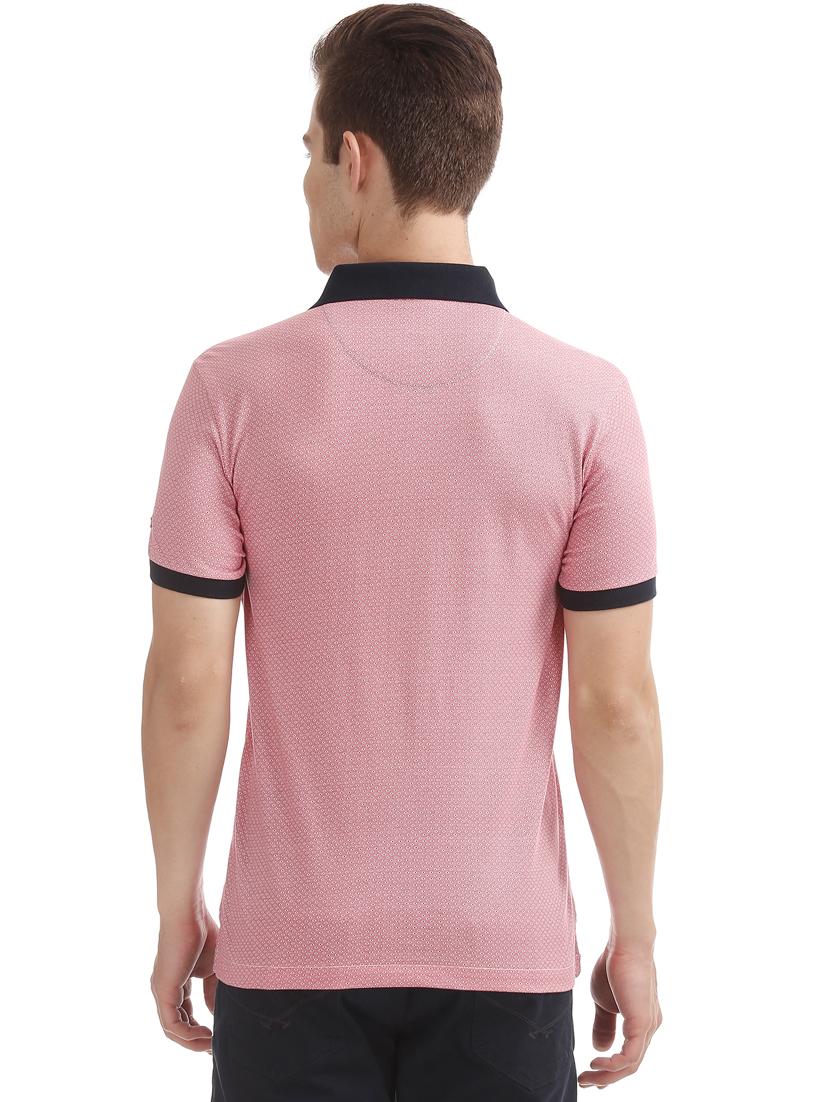 red printed polo t-shirt - 17632437 - Zoom Image - 3
